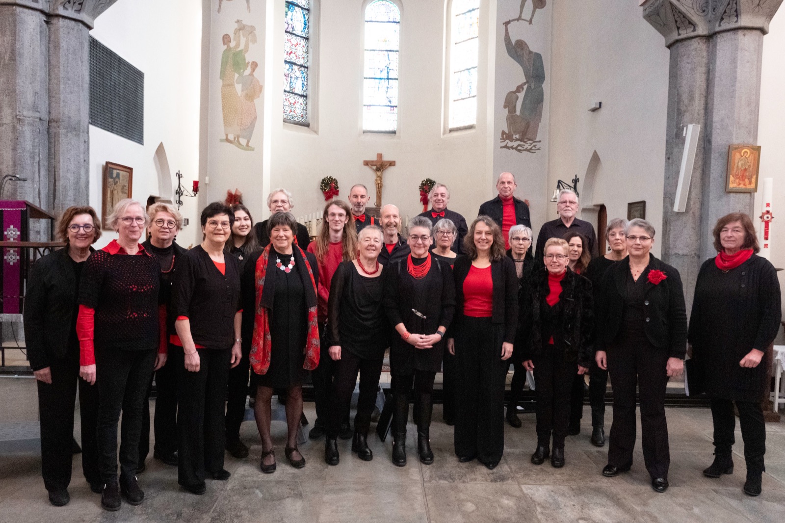Vocal Group Difference tijdens een concert in de kerk